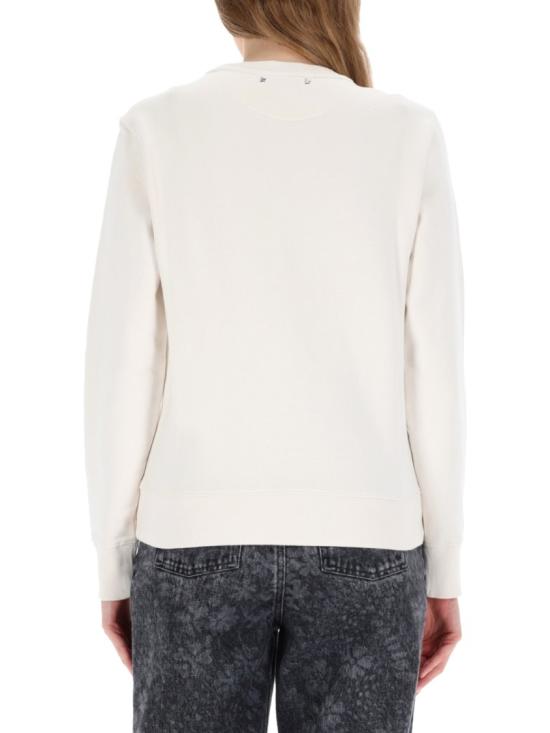 25FW 골든구스 자수 코튼 스웨트셔츠 GWP01223 P00213182432 White - GOLDEN GOOSE