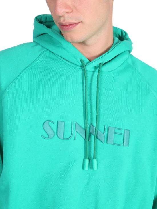  써네이 후드 티셔츠 CRTWXJER009 COT007005B Green - SUNNEI