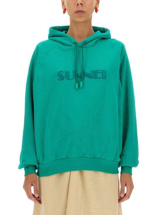  써네이 후드 티셔츠 CRTWXJER009 COT007005B Green