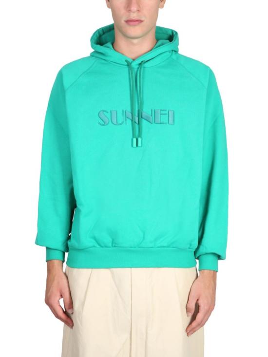  써네이 후드 티셔츠 CRTWXJER009 COT007005B Green - SUNNEI