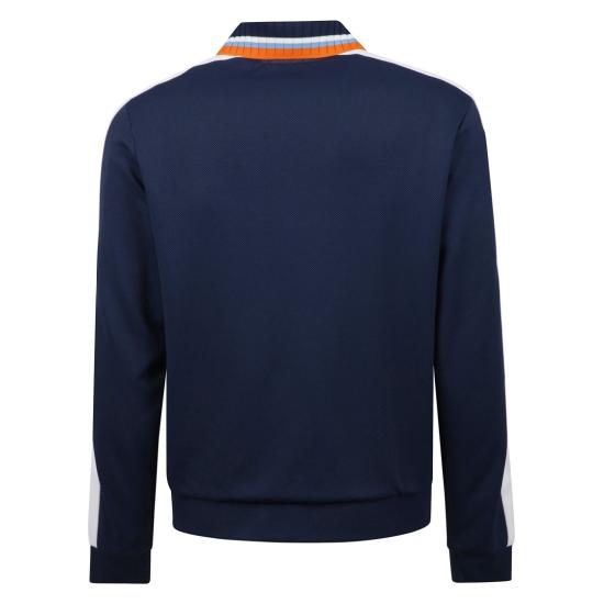 25FW 카사블랑카 봄버 자켓 MPF25 JTP 391 01 Blue - CASABLANCA