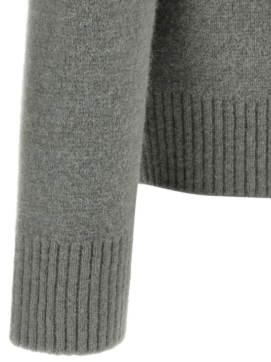 25FW 아미 스웨터 UPL408KN0135058 GRAY ECRU DOM - AMI