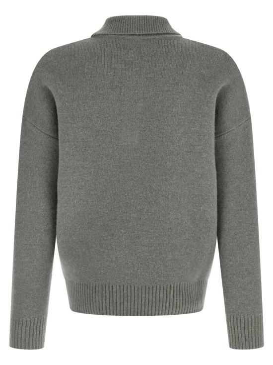 25FW 아미 스웨터 UPL408KN0135058 GRAY ECRU DOM - AMI