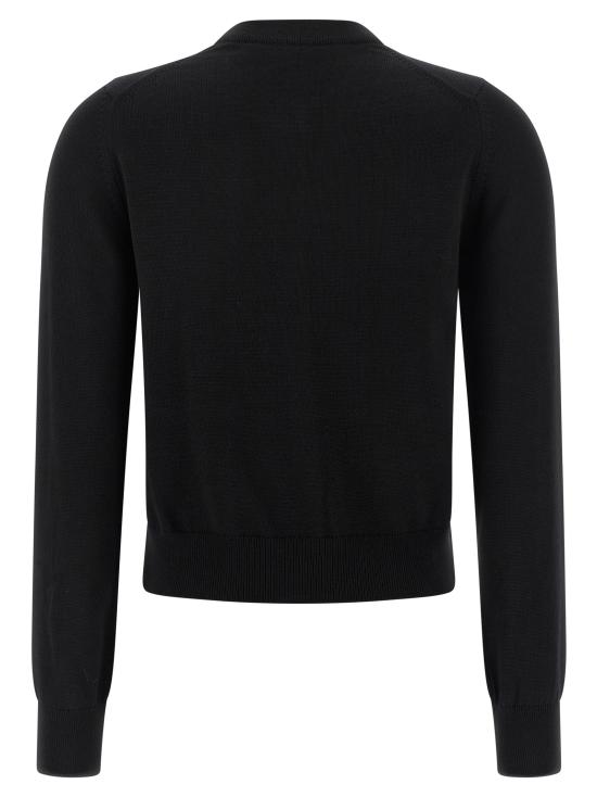 25FW 메종키츠네 베이비 폭스 메리노 레귤러 가디건 PW00502KT1181P199 BLACK DOM - MAISON KITSUNE