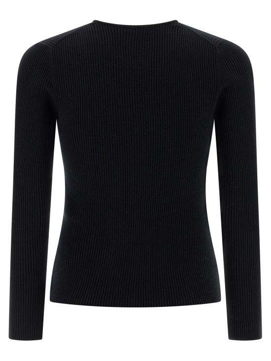 25FW 메종키츠네 베이비 폭스 파인 립 울 가디건 PW00513KT1155P199 BLACK DOM - MAISON KITSUNE