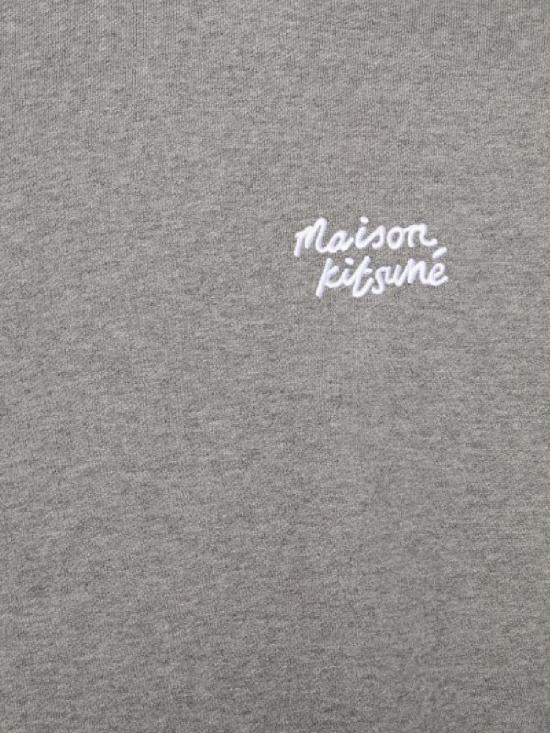 25FW 메종키츠네 핸드라이팅 컴포트 스웨트셔츠 MM00315KM03410365 MEDIUM GREY WHITE DOM - MAISON KITSUNE