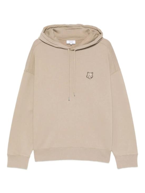 25FW 메종키츠네 폭스 헤드 오버사이즈 후드 티셔츠 PM00706KM03400302 CONCRETE BEIGE DOM