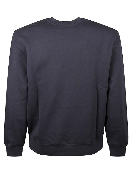 25FW 메종키츠네 핸드라이팅 컴포트 스웨트셔츠 MM00315KM03410414 CLASSIC NAVY WHITE DOM - MAISON KITSUNE