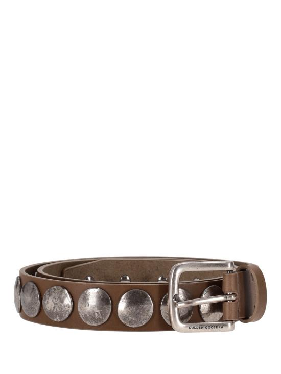 25FW 골든구스 가죽 벨트 GMA00161A000137 55319 KAKI - GOLDEN GOOSE