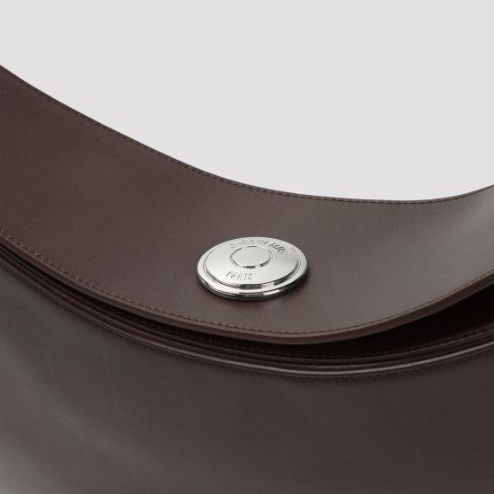 25FW 자크뮈스 오발로 숄더백 BAW00437AC18A08890 MIDNIGHTBROWN - JACQUEMUS
