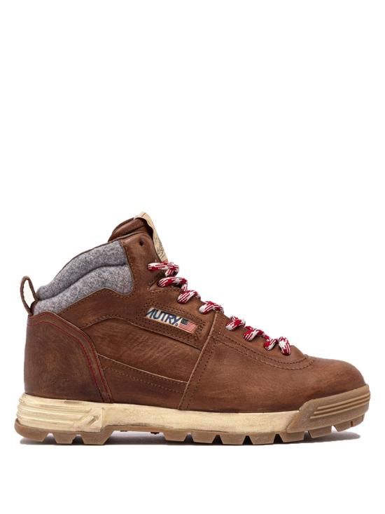 25FW 오트리 MALGA 포니 헤어 텍스처 HBMWHF01 CUIRGREY BROWN