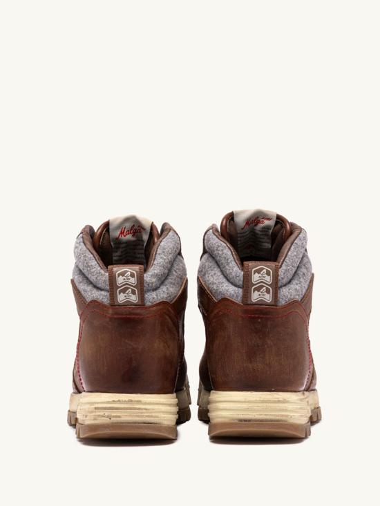 25FW 오트리 MALGA 포니 헤어 텍스처 HBMWHF01 CUIRGREY BROWN - AUTRY