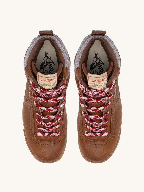 25FW 오트리 MALGA 포니 헤어 텍스처 HBMWHF01 CUIRGREY BROWN - AUTRY