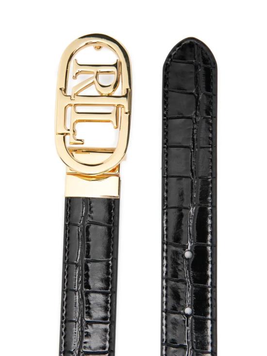 25FW 랄프 로렌 레귤러 벨트 412942269097 005 BLACK - RALPH LAUREN