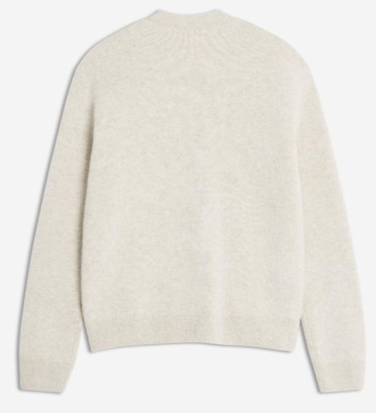 25FW 메종키츠네 폭스 헤드 밀라노 램스울 가디건 PM00510KT11800335 TAN BEIGE DOM - MAISON KITSUNE