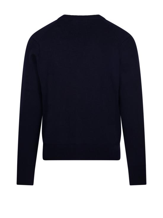 25FW 아미 ADC 울 V넥 가디건 HKC361001414 NAVY RED DOM - AMI