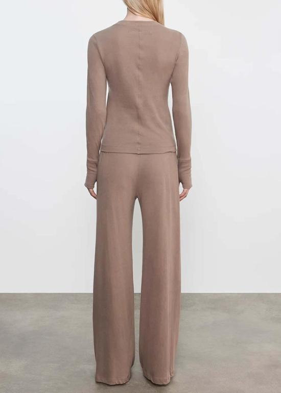  엔자 코스타 블라우스 이지 커프드 크루 탑 - ENZA COSTA