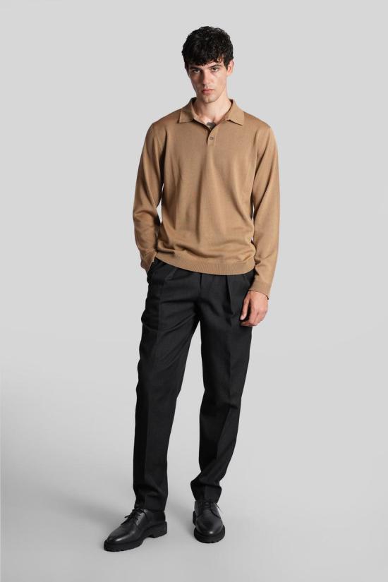 25FW 로베르토 콜리나 긴팔 셔츠 427343 253M01004 Brown - ROBERTO COLLINA