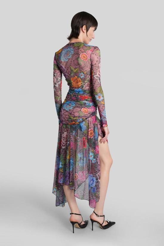 25FW 아레아 롱 원피스 424343 PF25AWDR0169FA01 MULTICOLOR - AREA