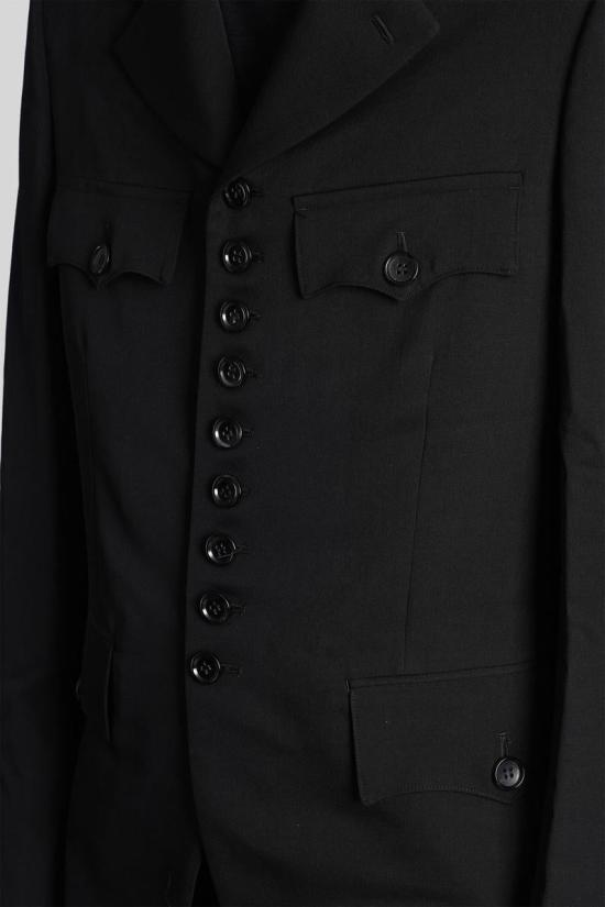 25FW 꼼데가르송 자켓 428032 PP J046 W25 Black - COMME DES GARCONS