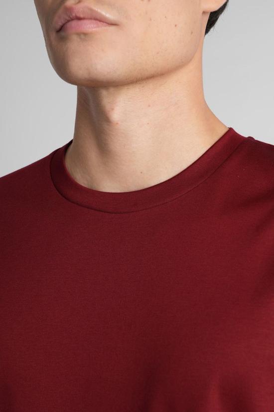 25FW 조르지오 아르마니 반팔 티셔츠 424986 6LSM90SJTKZ RED - GIORGIO ARMANI