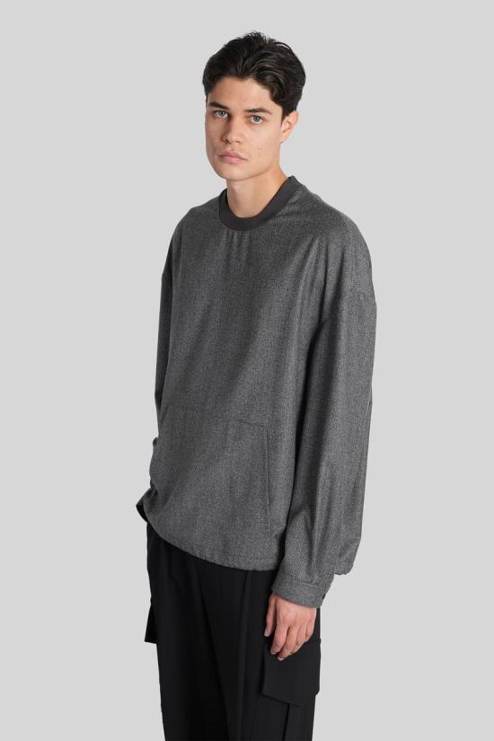 25FW 조르지오 아르마니 스웨터 424644 GM002250TE17877 GREY - GIORGIO ARMANI