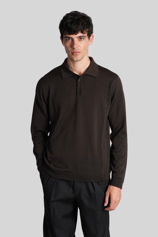 25FW 로베르토 콜리나 긴팔 셔츠 427344 253M01004 BROWN