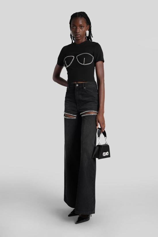 25FW 아레아 데님 팬츠 424160 0000P02333 Black - AREA