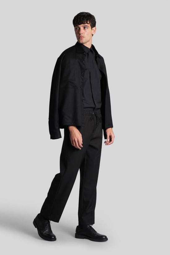 25FW 에르메네질도제냐 긴팔 셔츠 428130 201069A2 9YC0CA Black - ERMENEGILDO ZEGNA