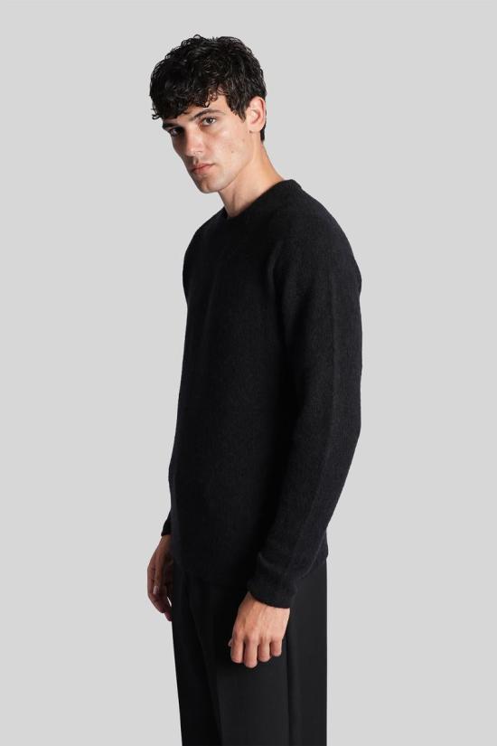 25FW 로베르토 콜리나 스웨터 427361 253M32001 Black - ROBERTO COLLINA