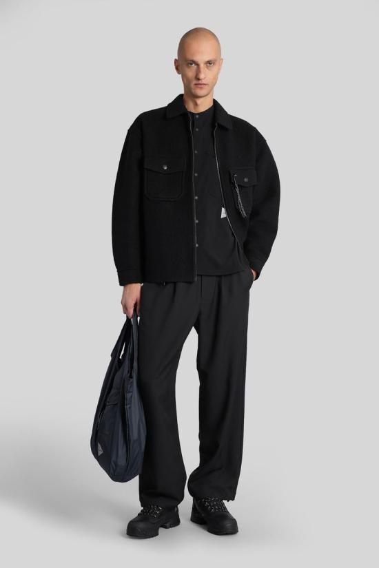 25FW 앤드원더 긴팔 셔츠 428767 5745253025 Black - AND WANDER