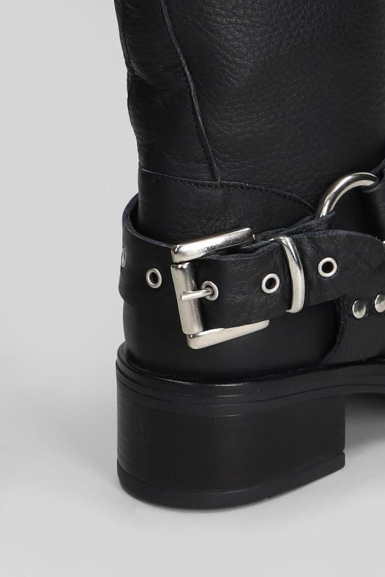 25FW 지젤 모아레 부츠 426202 CHESTER Black - GISEL MOIRE