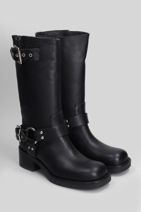 25FW 지젤 모아레 부츠 426202 CHESTER Black - GISEL MOIRE