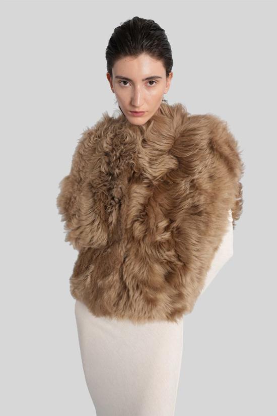 25FW 블랑샤 무톤 424631 25023 300 Beige - BLANCHA