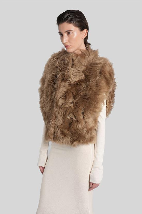 25FW 블랑샤 무톤 424631 25023 300 Beige - BLANCHA