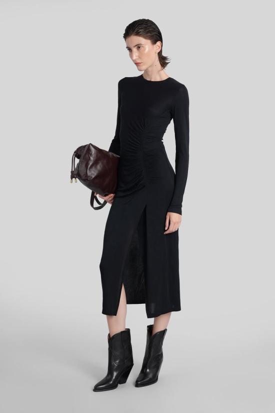 25FW 이자벨마랑에뚜왈 원피스 424798 RO0349FB C3K01E Black - ISABEL MARANT ETOILE