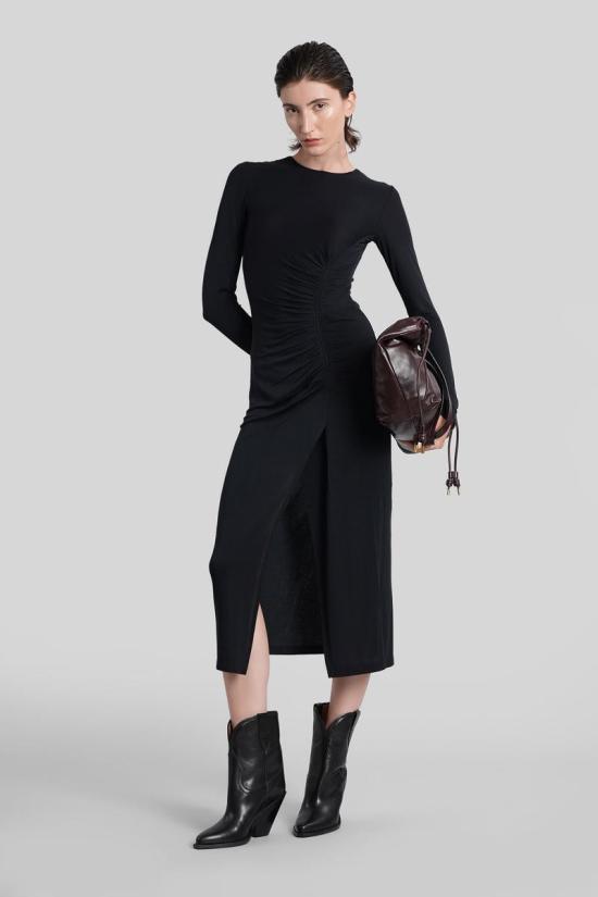 25FW 이자벨마랑에뚜왈 원피스 424798 RO0349FB C3K01E Black - ISABEL MARANT ETOILE