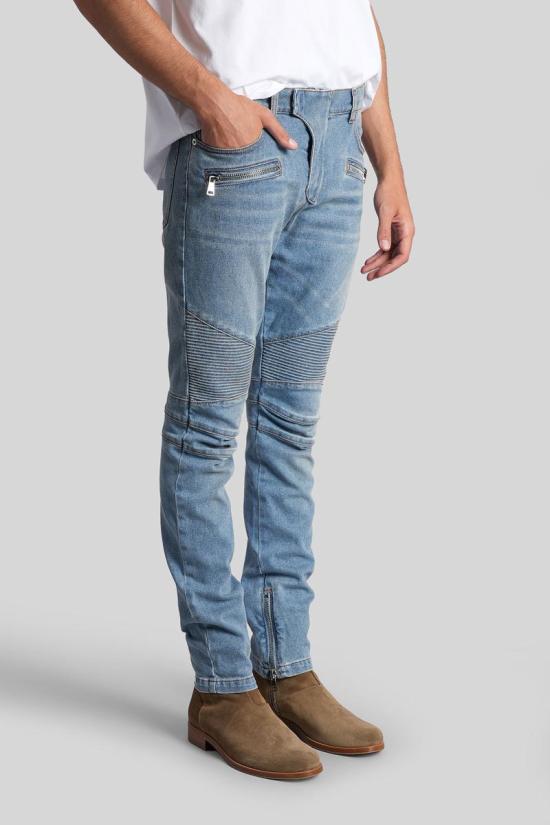 25FW 발망 데님 팬츠 428181 FH1MG115DF81 BLUE - BALMAIN