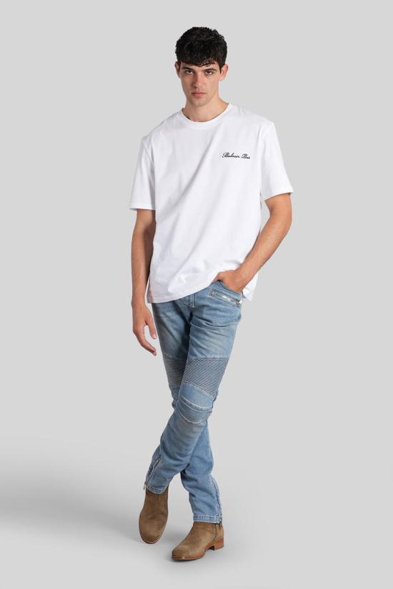 25FW 발망 데님 팬츠 428181 FH1MG115DF81 BLUE - BALMAIN