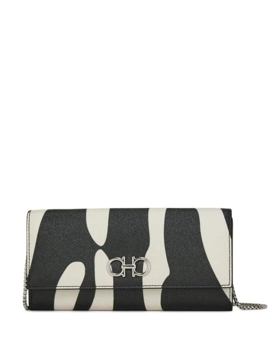 26SS 살바토레 페라가모 간치니 체인 장지갑  220636 0789885 Black