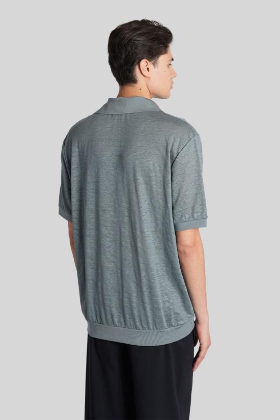 25FW 조르지오 아르마니 긴팔 셔츠 424990 GM001996TE11335 GREEN - GIORGIO ARMANI