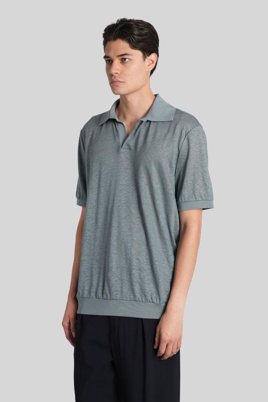 25FW 조르지오 아르마니 긴팔 셔츠 424990 GM001996TE11335 GREEN - GIORGIO ARMANI