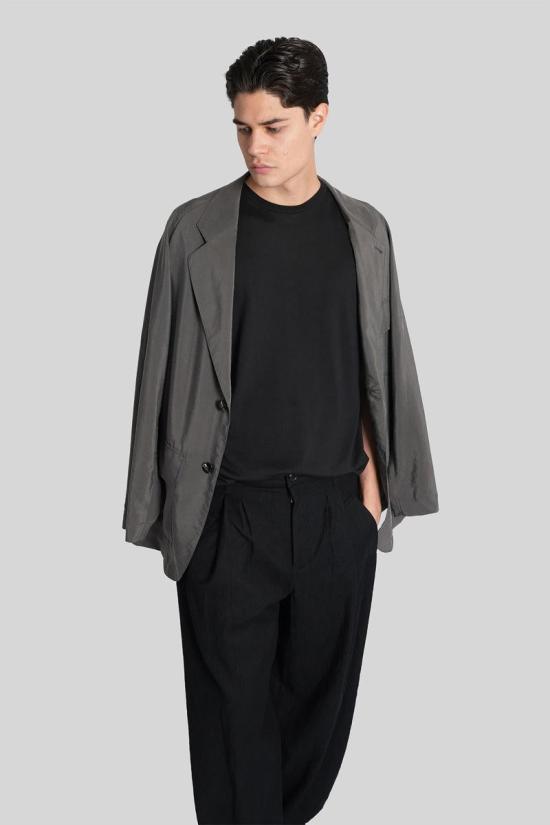 25FW 조르지오 아르마니 반팔 티셔츠 424984 3HSM38SM63Z Black - GIORGIO ARMANI