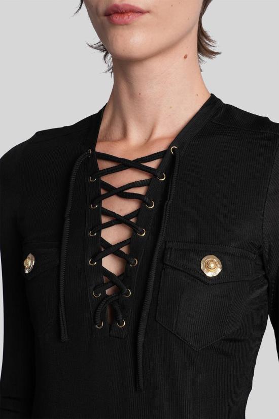 25FW 발망 스웨터 428162 FF1GD019JC55 Black - BALMAIN