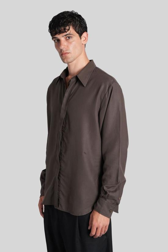 25FW 아워레가시 긴팔 셔츠 426574 M4252ED BROWN - OUR LEGACY