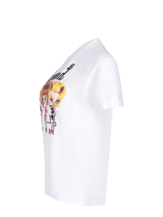 25FW 디스퀘어드2 반팔 티셔츠 S72GD0601D20020 100 WHITE - DSQUARED2