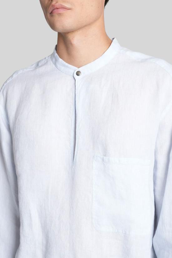 25FW 조르지오 아르마니 긴팔 셔츠 424658 GM001787AF18950 Blue - GIORGIO ARMANI