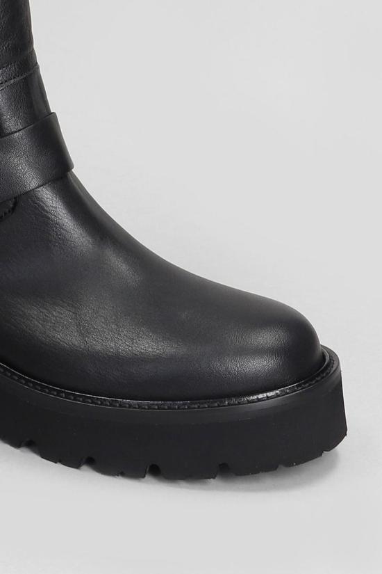 25FW 지젤 모아레 부츠 423453 SAMUEL Black - GISEL MOIRE