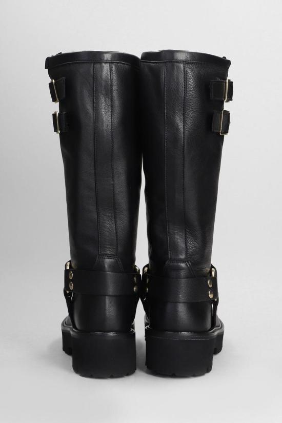 25FW 지젤 모아레 부츠 423453 SAMUEL Black - GISEL MOIRE