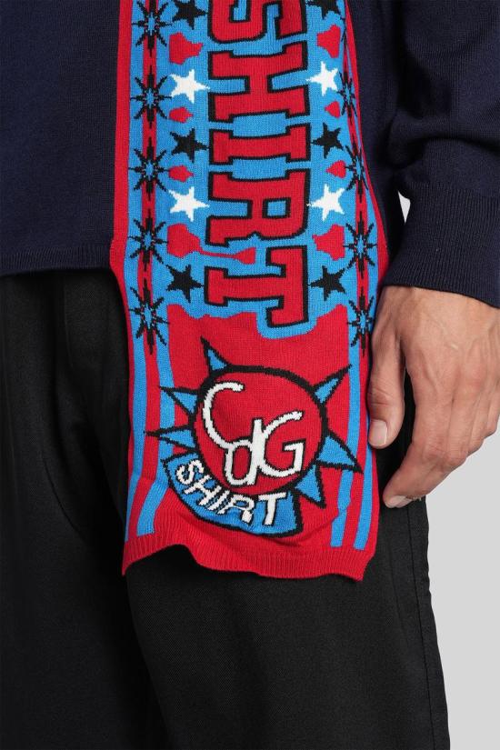 25FW 꼼데가르송 스웨터 426277 FP N004 W25 BLUE - COMME DES GARCONS